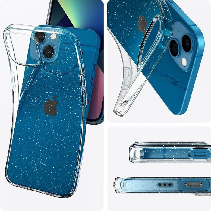 Etui iPhone 13 SPIGEN Liquid Crystal Case z brokatem Glitter Crystal