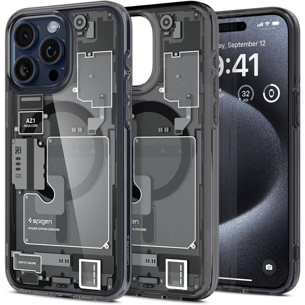 Funda Spigen Ultra Hybrid MagSafe iPhone 12 / 12 Pro (negro) - Funda -movil.es