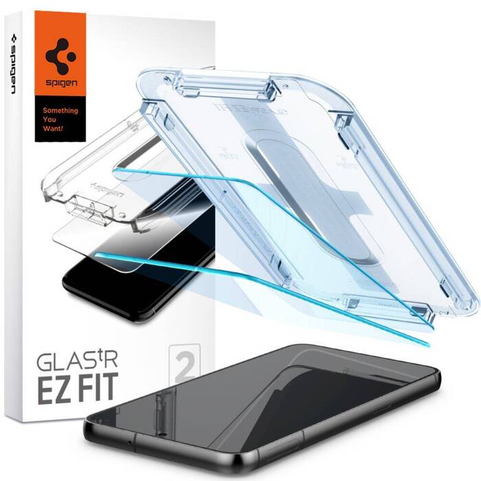 Загартоване скло Spigen Скло Glass.tr "ez Fit" 2 шт. для Galaxy S23 Clear